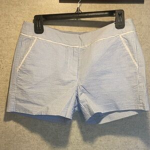 Southern Tide Women's Blue Seersucker Shorts